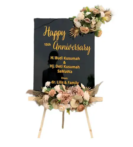 Papan Bunga Akrilik Batu Besar